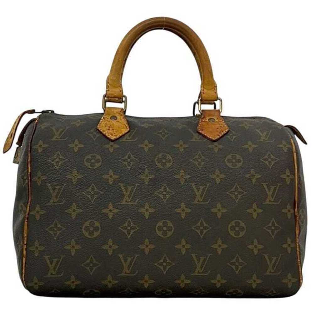 Louis Vuitton Speedy Boston Bag Monogram Canvas Leather Sd Key Brown